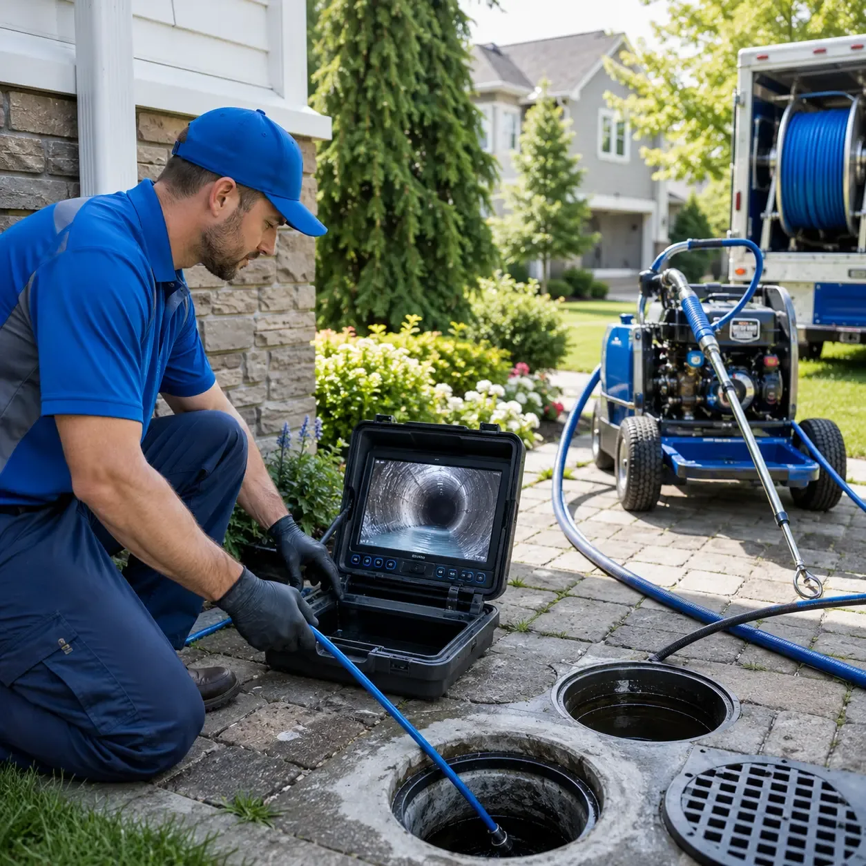 Outdoor drain cleaning professionals serving Deltaville, VA
